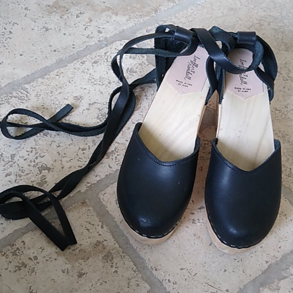 Loeffler Randall X Sven chunky platform wood clogs - Picture 5 of 16